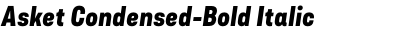 Asket Condensed-Bold Italic